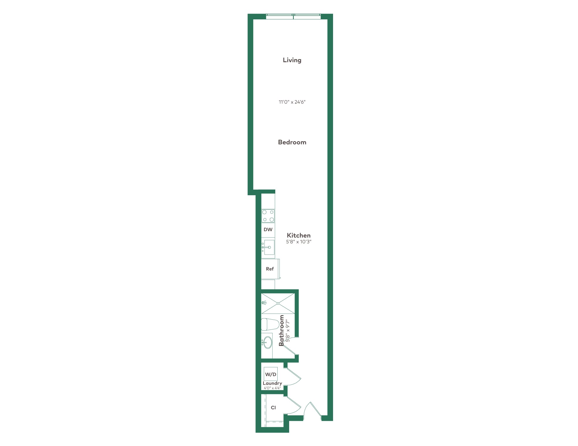 Floor plan layout diagram for J +W- S1